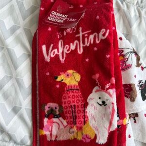 Valentine Day kitchen towels 2 pack new